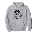 Funny Manga Comic Soccer Football Hoodie - Minimalist Print Men Women - T-Shirt, Sweatshirt, Hoodie