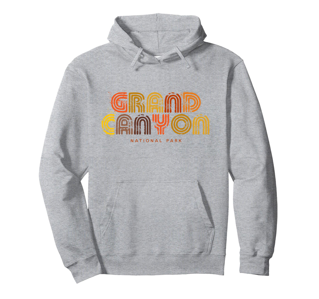 Grand Canyon National Park 70S 80S Type Hoodie - Minimalist Print Men Women - T-Shirt, Sweatshirt, Hoodie