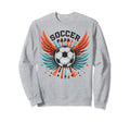 Soccer Papa Family Matching Dad Sweatshirt - Trendy Graphic for Adults - T-Shirt, Sweatshirt, Hoodie