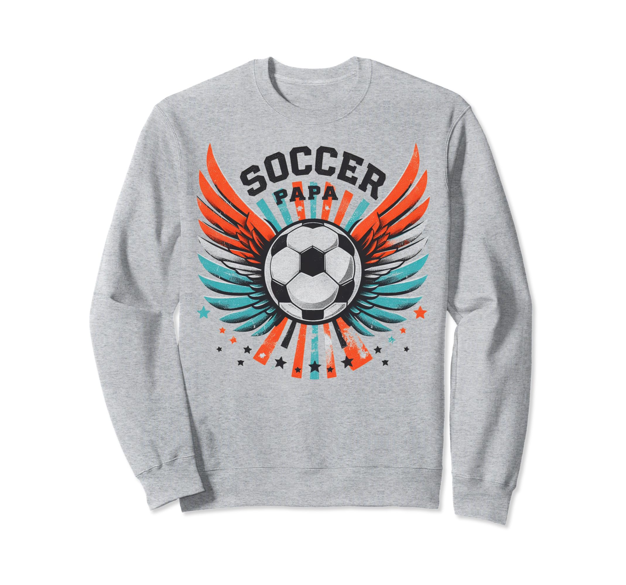Soccer Papa Family Matching Dad Sweatshirt - Trendy Graphic for Adults - T-Shirt, Sweatshirt, Hoodie
