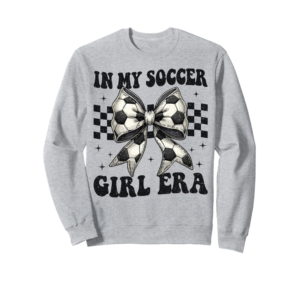 My Soccer Era Coquette Bow Soccer Sweatshirt - Novelty Apparel for Adults - T-Shirt, Sweatshirt, Hoodie