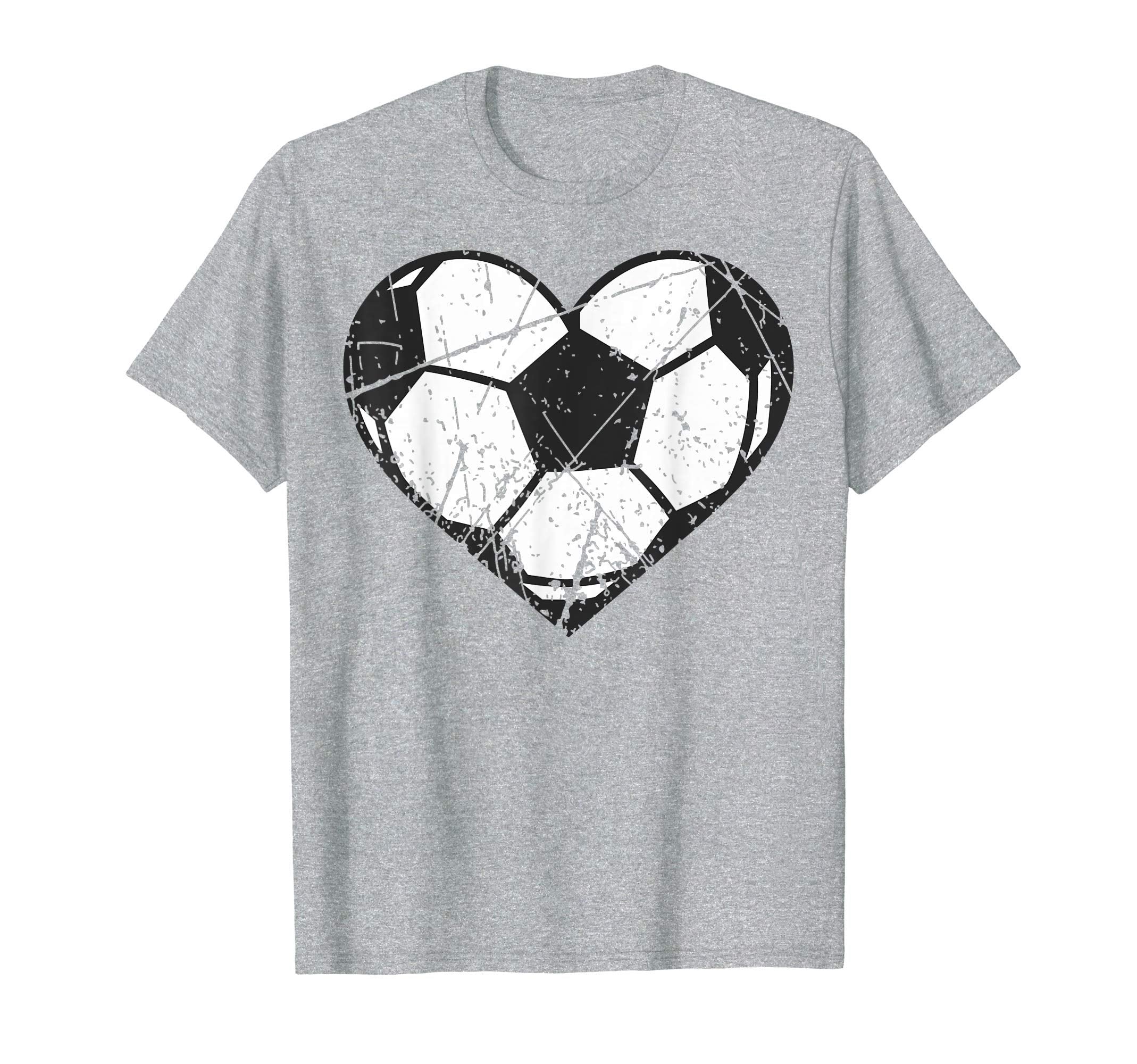 Soccer Ball Heart Valentines Day T-Shirt - Casual Everyday Wear for Adults - T-Shirt, Sweatshirt, Hoodie
