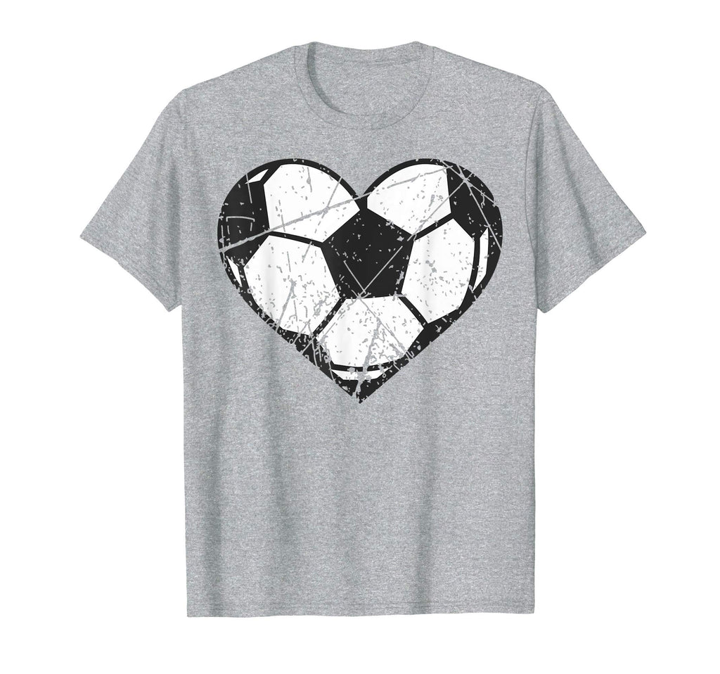 Soccer Ball Heart Valentines Day T-Shirt - Fun Novelty Design Unisex - T-Shirt, Sweatshirt, Hoodie