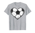 Soccer Ball Heart Valentines Day T-Shirt - Fun Novelty Design Unisex - T-Shirt, Sweatshirt, Hoodie