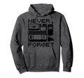 Never Forget 90S Floppy Disk Flip Hoodie - Fun Novelty Design for Adults - T-Shirt, Sweatshirt, Hoodie