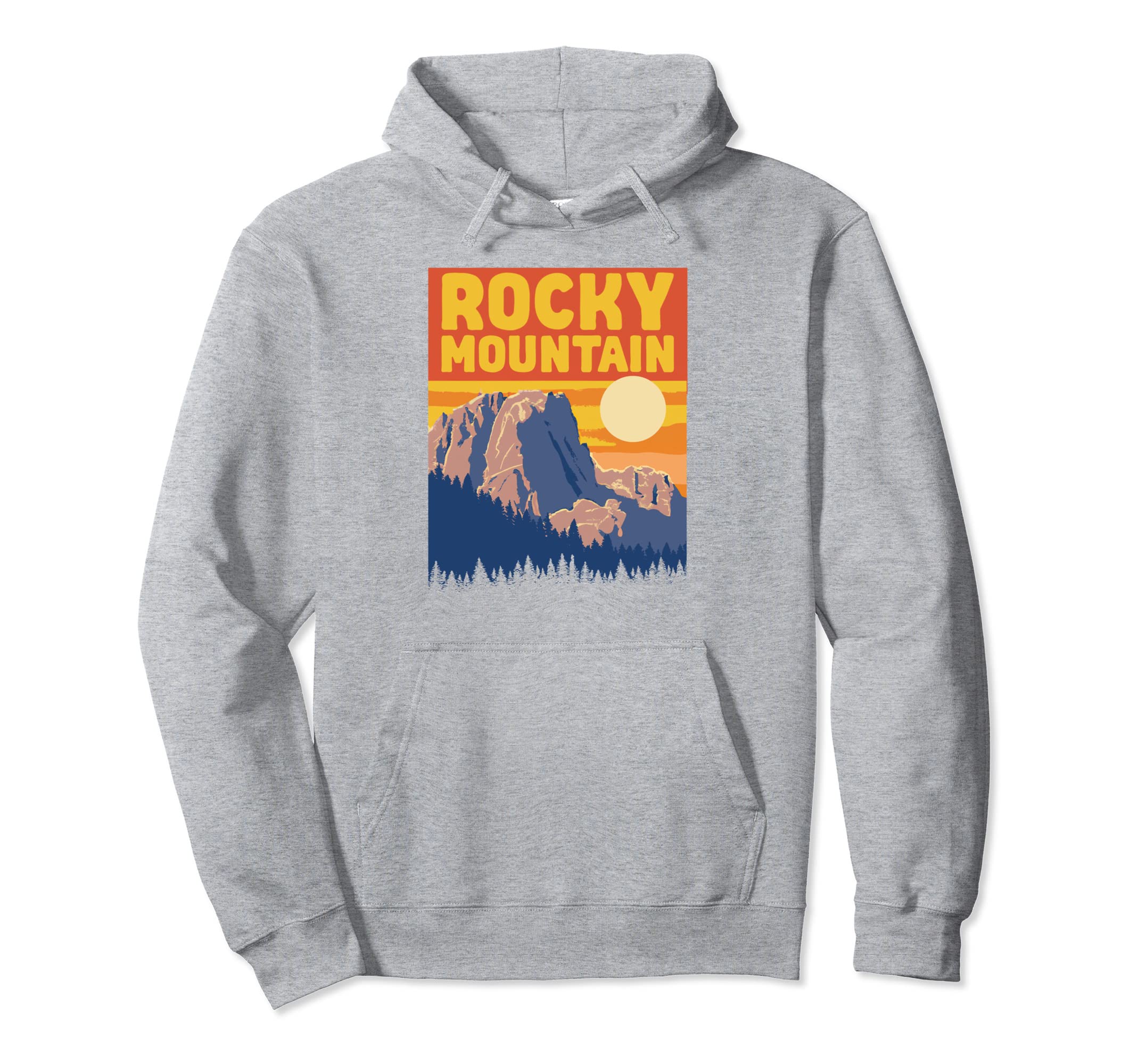 Rocky Mountain National Park Wpa Estes Hoodie - Custom Art Print Men Women - T-Shirt, Sweatshirt, Hoodie