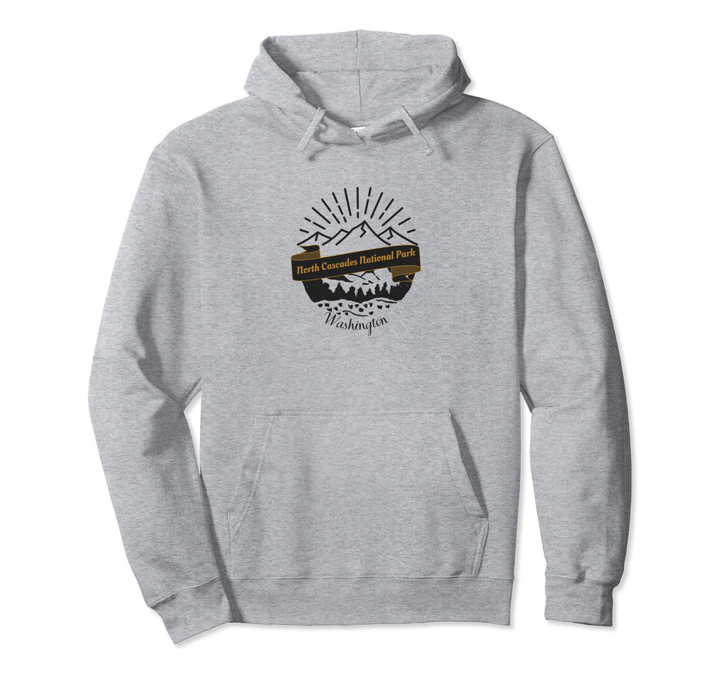 North Cascades National Park Vacation Hoodie - Custom Art Print for Adults - T-Shirt, Sweatshirt, Hoodie