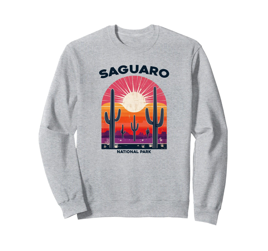 Saguaro National Park Sunset Sweatshirt - Graphic Print for Adults - T-Shirt, Sweatshirt, Hoodie