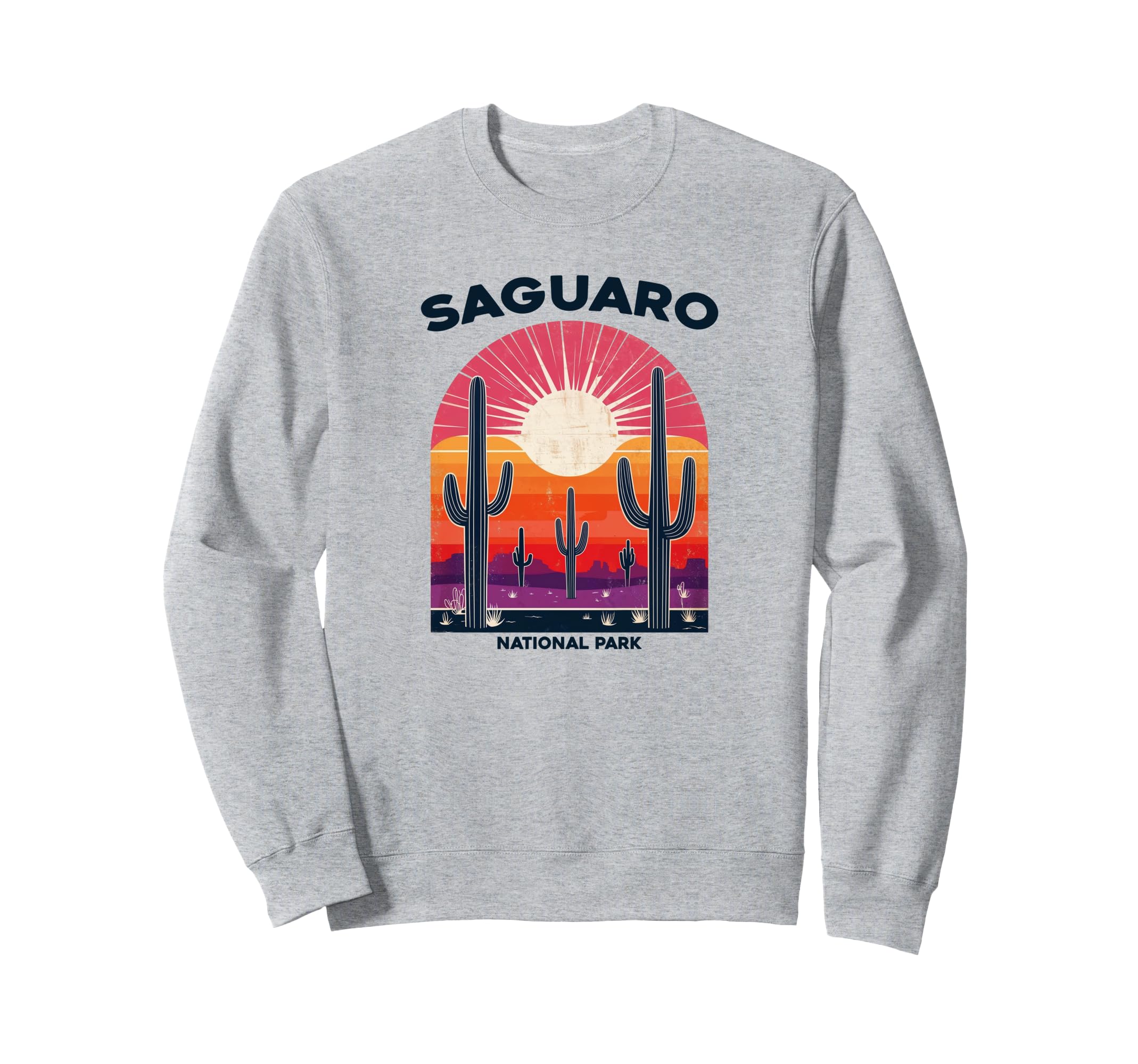 Saguaro National Park Sunset Sweatshirt - Graphic Print for Adults - T-Shirt, Sweatshirt, Hoodie