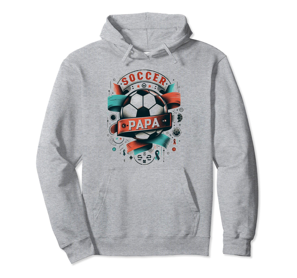 Soccer Papa Family Matching Dad Fathers Day Hoodie - Graphic Print Unisex - T-Shirt, Sweatshirt, Hoodie