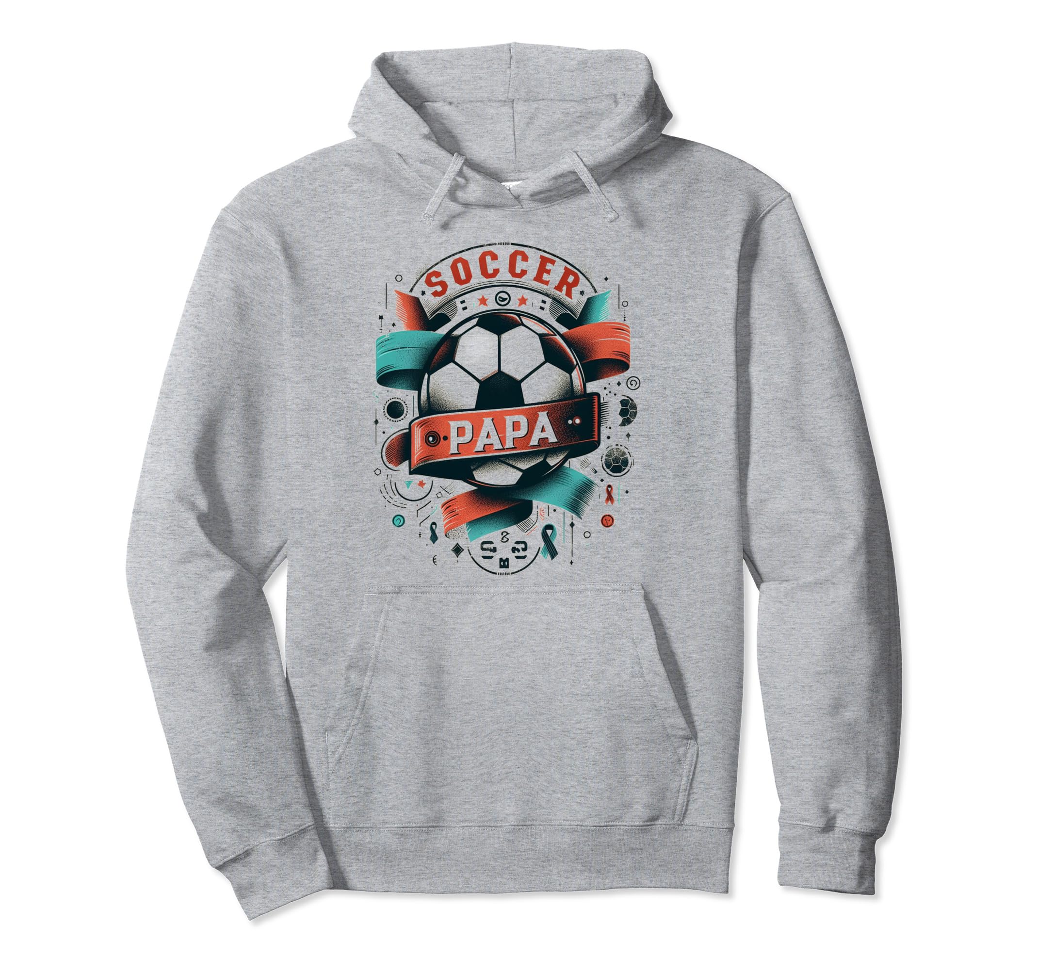 Soccer Papa Family Matching Dad Fathers Day Hoodie - Graphic Print Unisex - T-Shirt, Sweatshirt, Hoodie