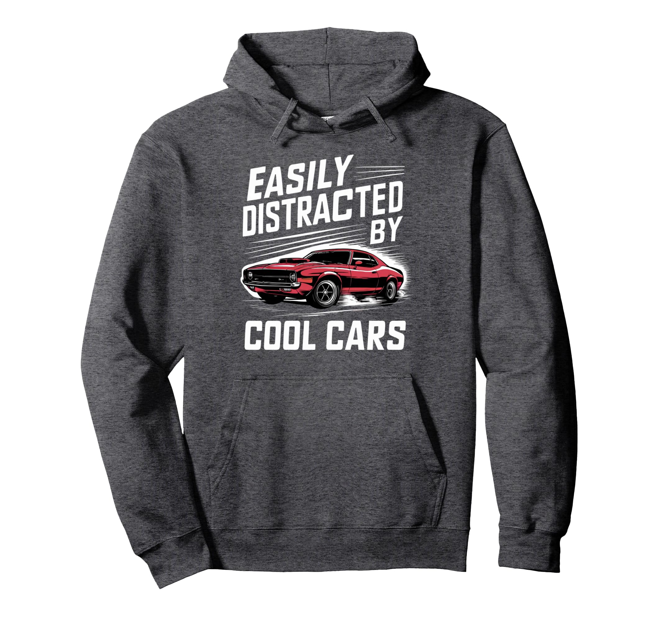 Muscle Car Easily Distracted Cars Hoodie - Unique Graphic Unisex - T-Shirt, Sweatshirt, Hoodie