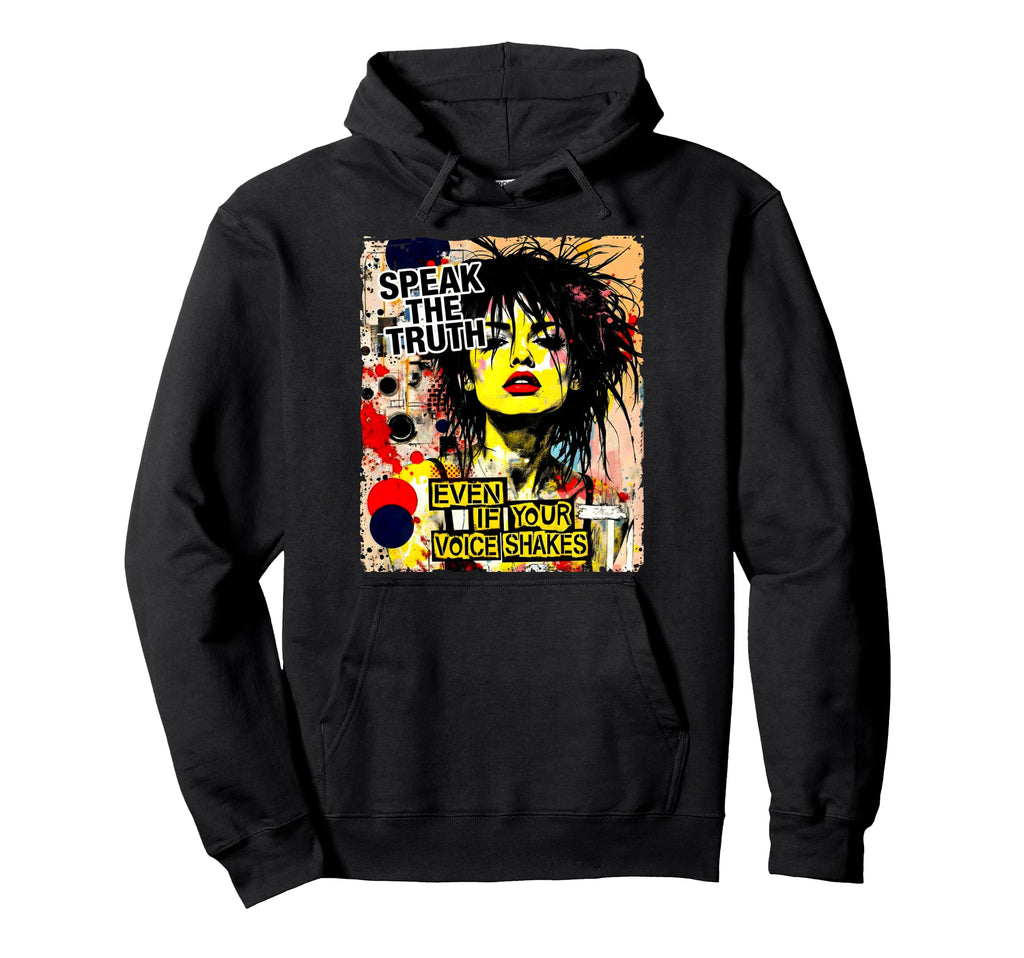 Punk Colorful 90S Urban Grunge Art Hoodie - Casual Everyday Wear Men Women - T-Shirt, Sweatshirt, Hoodie