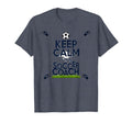 Keep Calm Im Soccer Coach Funny Sports T-Shirt - Graphic Print Unisex - T-Shirt, Sweatshirt, Hoodie