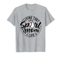 Living That Sport Mom Life Soccer T-Shirt - Casual Everyday Wear Men Women - T-Shirt, Sweatshirt, Hoodie