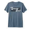 Soccer Dad Daddy Checkered Soccer Fathers T-Shirt - Graphic Print Unisex - T-Shirt, Sweatshirt, Hoodie