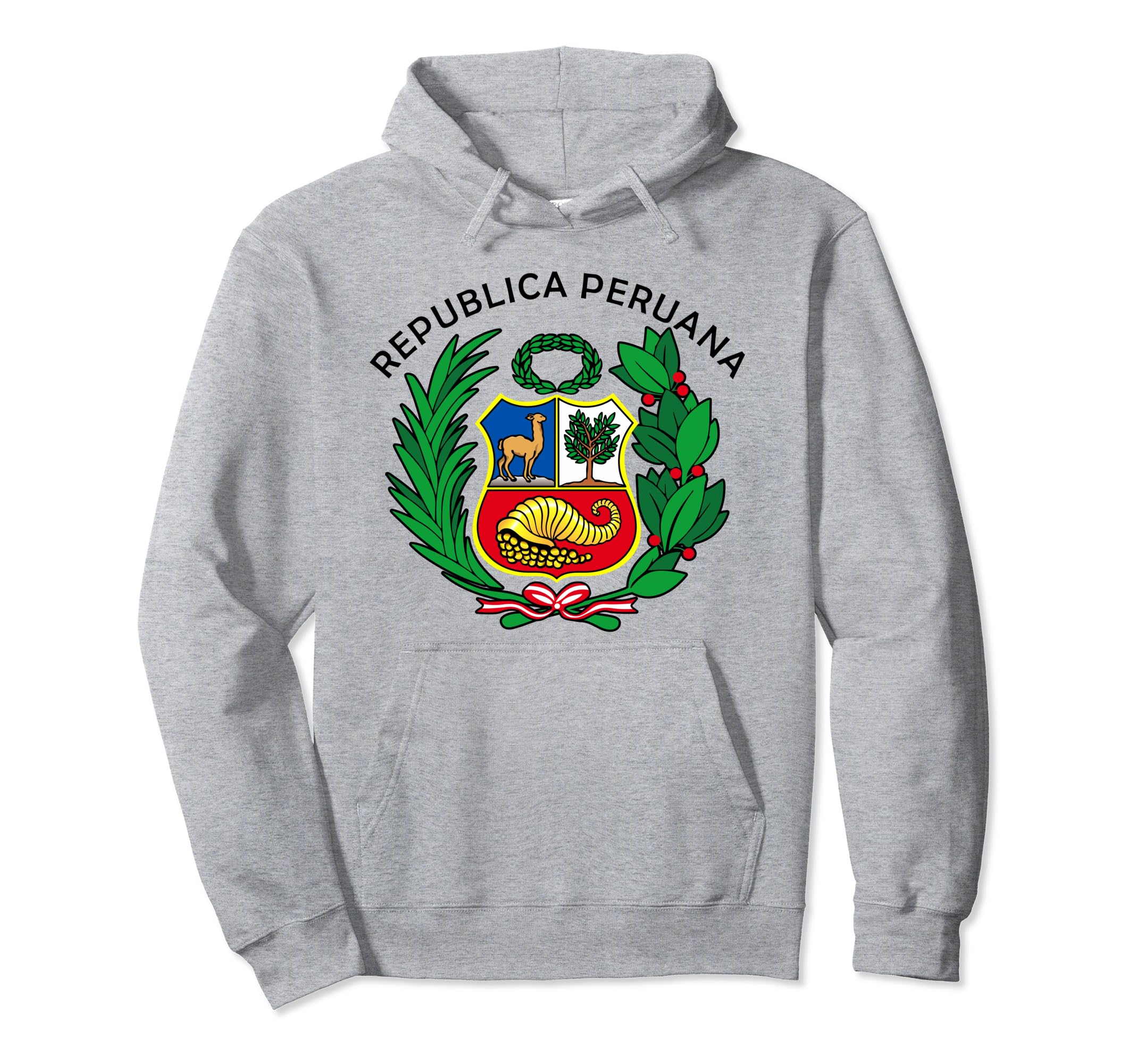 Peru Soccer Peruvian Republic Coat Arms Hoodie - Graphic Print for Adults - T-Shirt, Sweatshirt, Hoodie