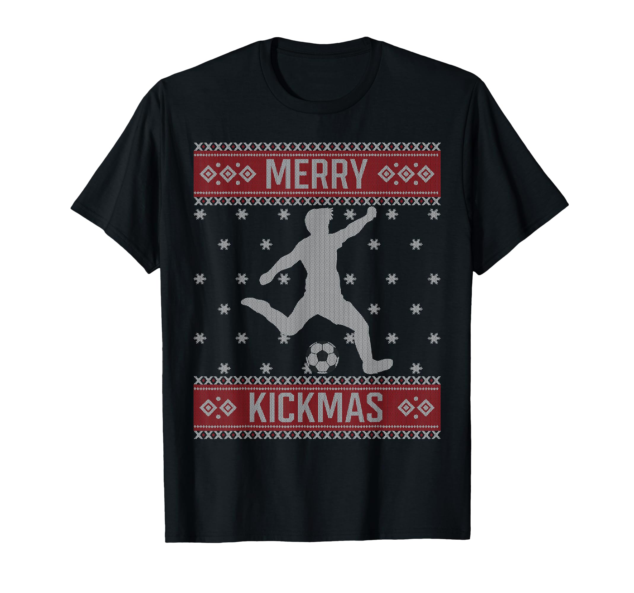 Soccer Merry Kickmas Ball Sport Player T-Shirt - Trendy Graphic Unisex - T-Shirt, Sweatshirt, Hoodie