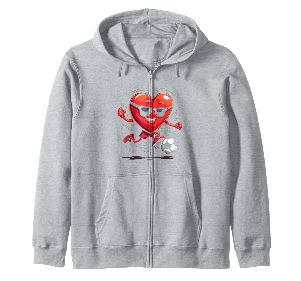 Heart Soccer Cartoon Gift T-Shirt - Streetwear Style Unisex - T-Shirt, Sweatshirt, Hoodie