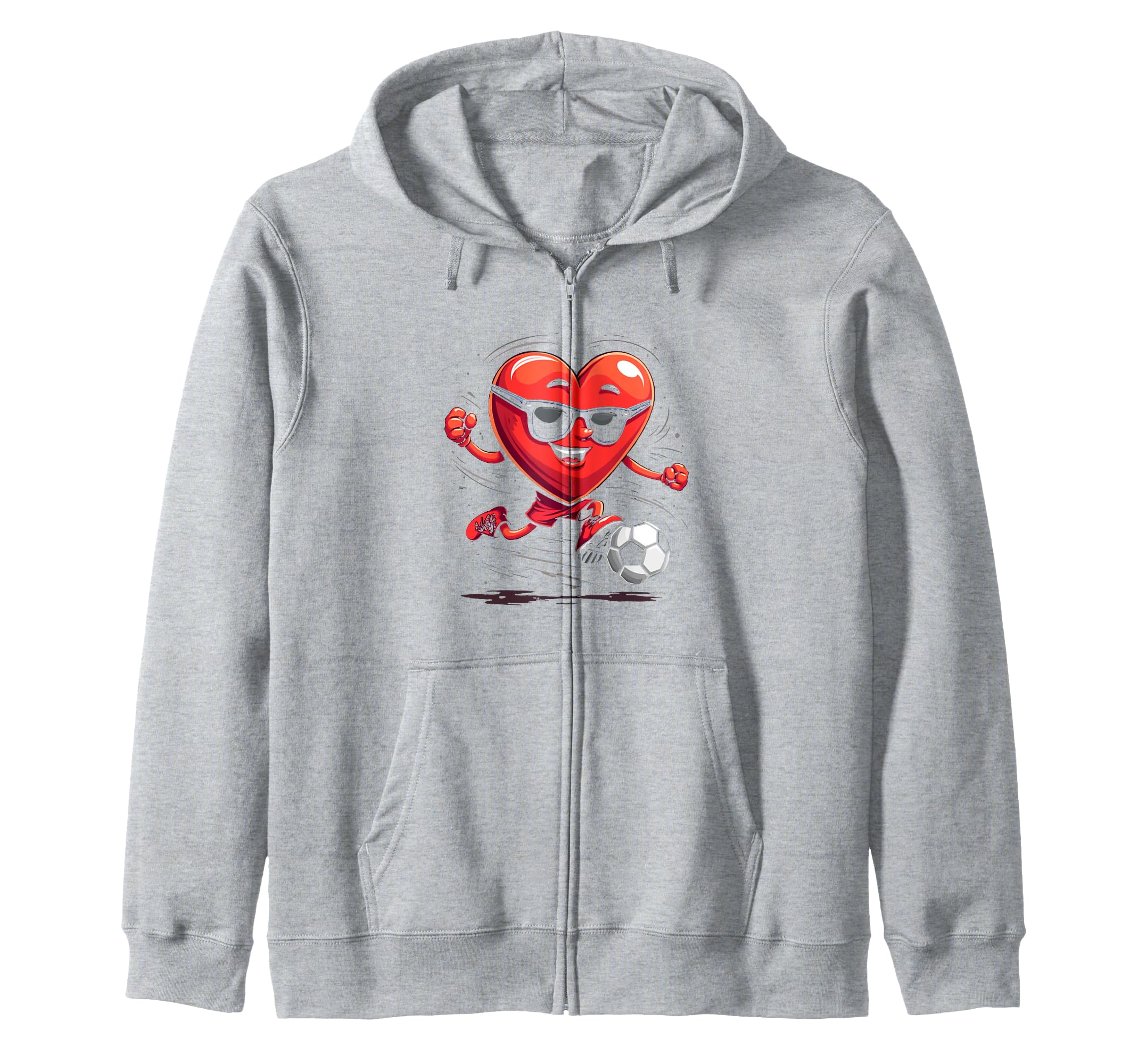 Heart Soccer Cartoon Gift T-Shirt - Streetwear Style Unisex - T-Shirt, Sweatshirt, Hoodie