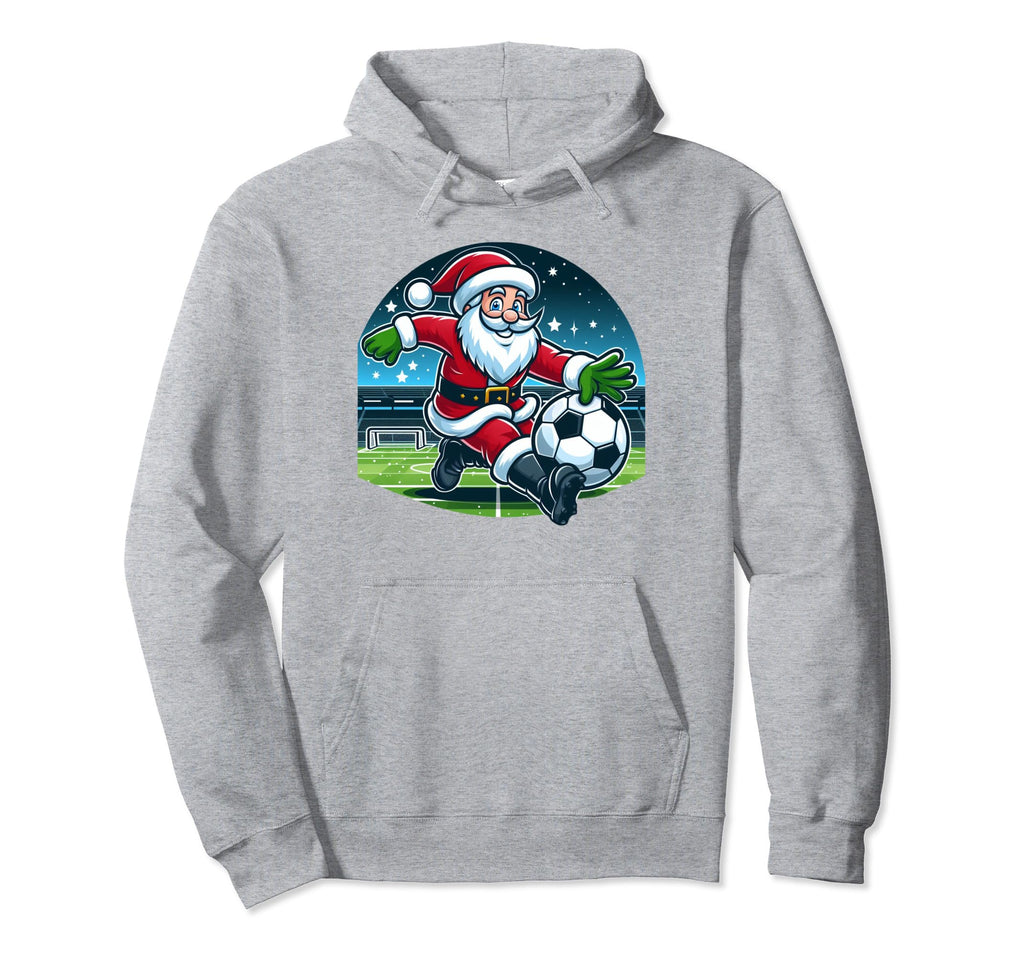 Santa Loves Soccer Hoodie - Streetwear Style for Adults - T-Shirt, Sweatshirt, Hoodie