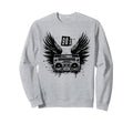 Boombox Wings 90S Ghettoblaster Hip Sweatshirt - Unique Graphic Men Women - T-Shirt, Sweatshirt, Hoodie