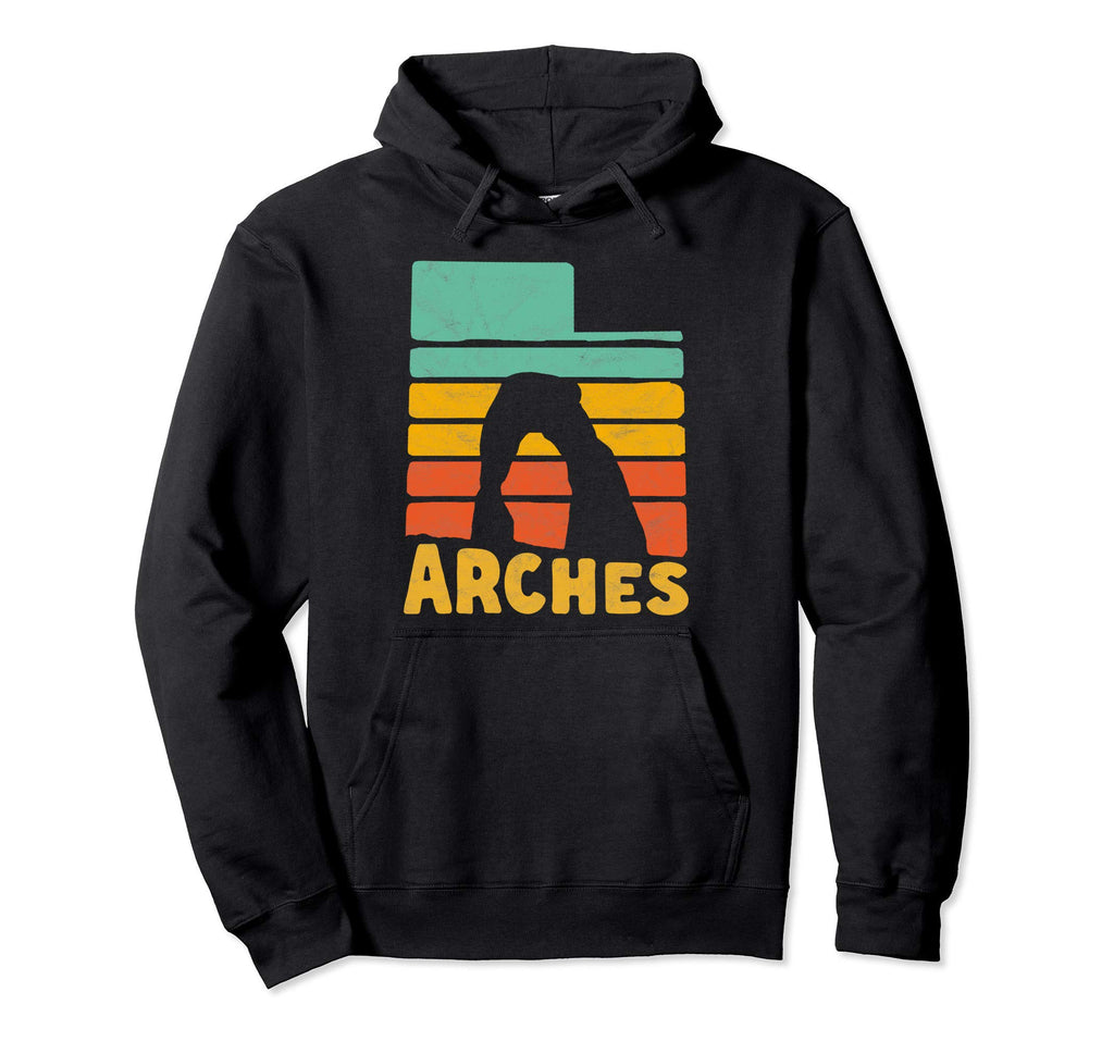 Arches National Park State Utah Shape Hoodie - Streetwear Style Men Women - T-Shirt, Sweatshirt, Hoodie