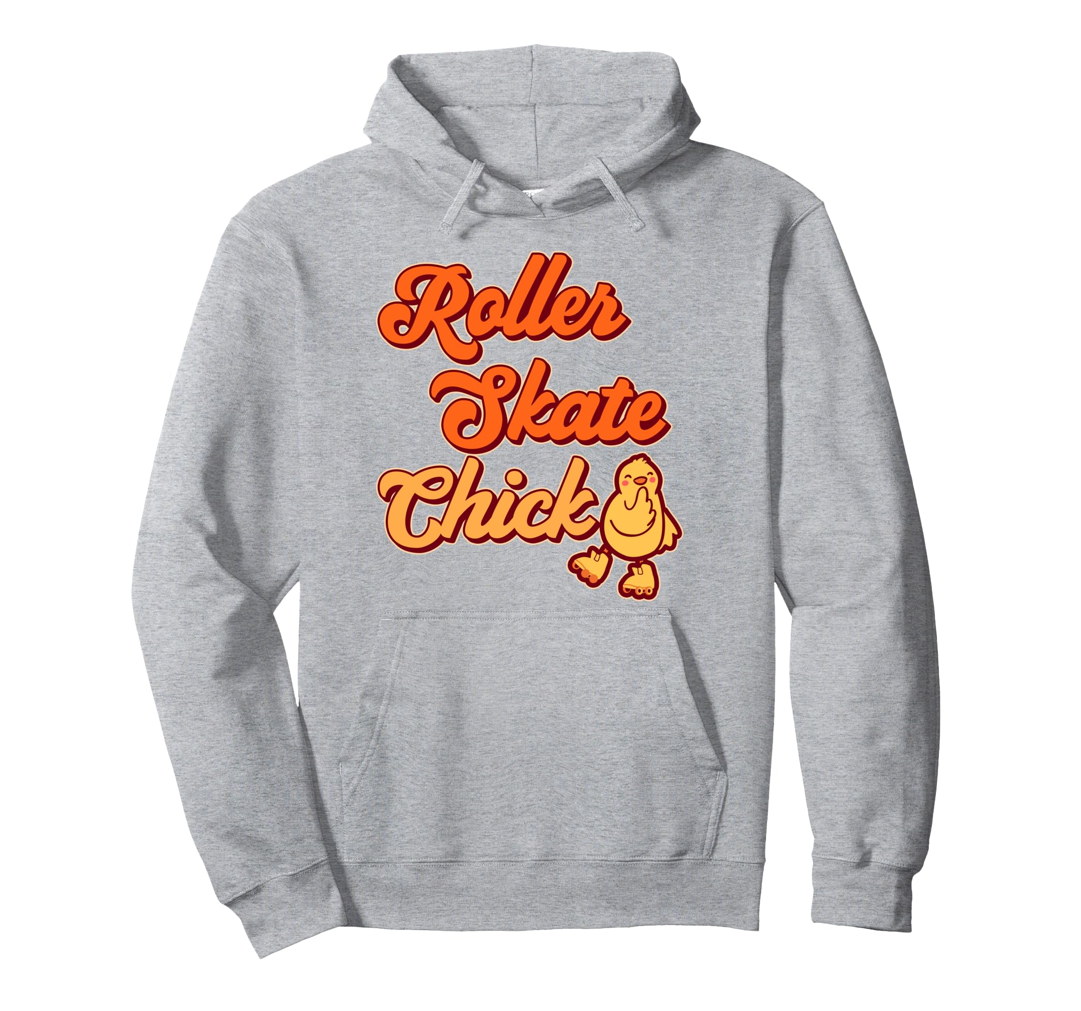 Roller Skating Skate 1970S Chicken Roller Hoodie - Graphic Print for Adults - T-Shirt, Sweatshirt, Hoodie
