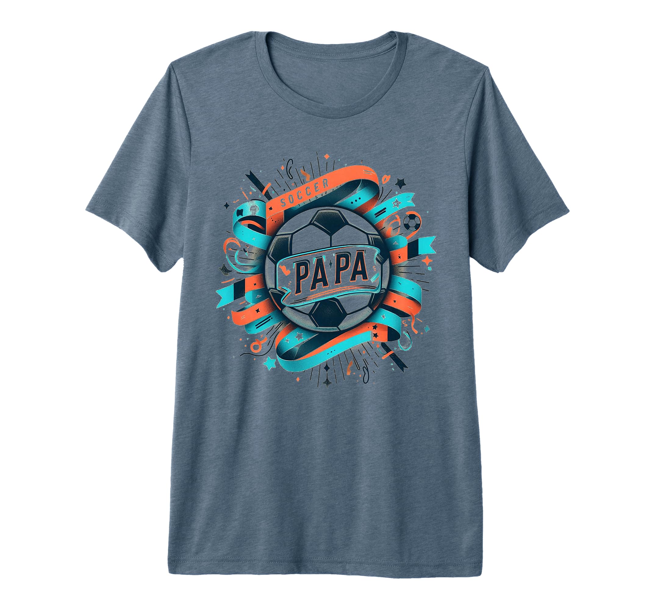 Soccer Papa Family Matching Dad Fathers T-Shirt - Unique Graphic Unisex - T-Shirt, Sweatshirt, Hoodie