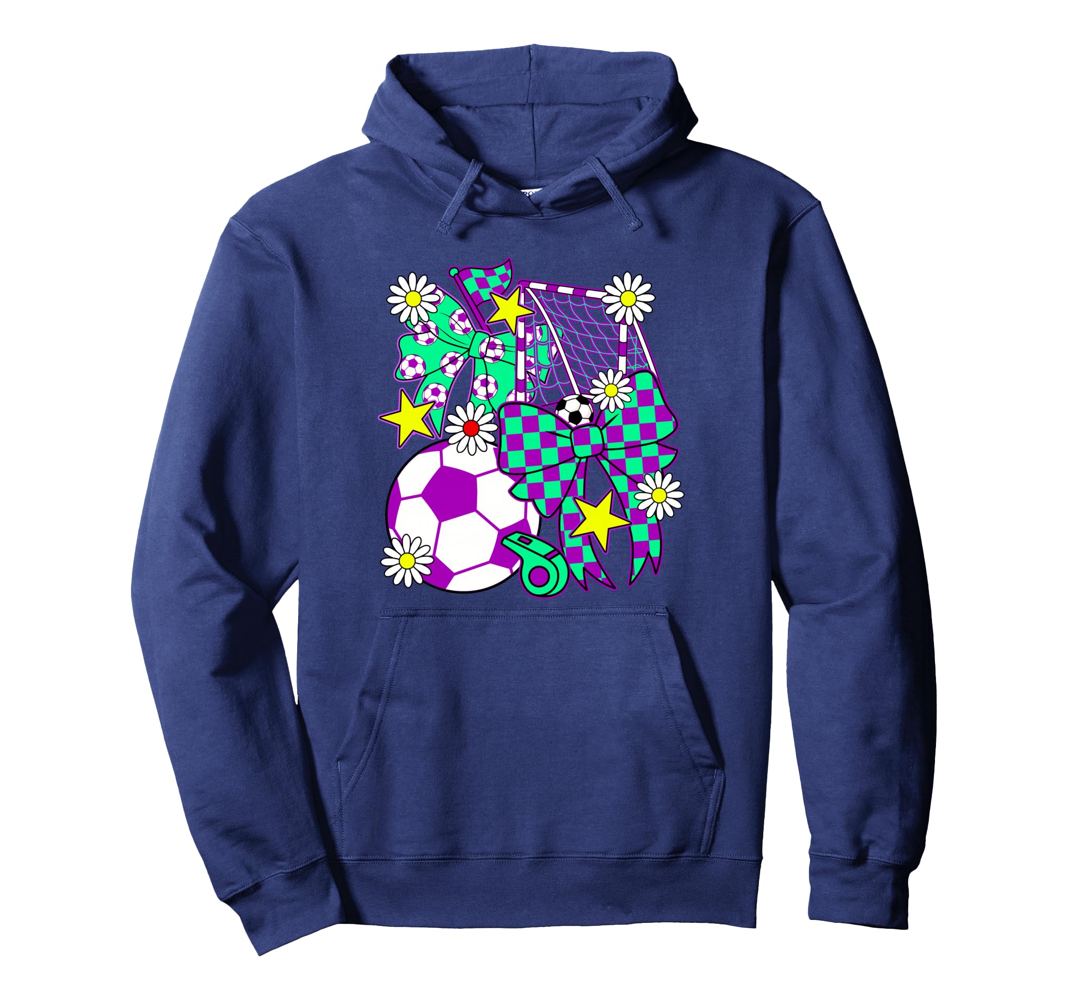 Soccer Ball Mama Coquette Bow Soccer Mom Hoodie - Unique Graphic Men Women - T-Shirt, Sweatshirt, Hoodie