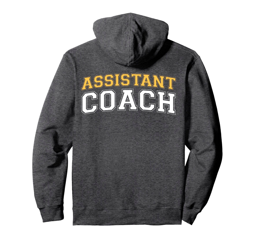 Assistant Coach Sports Trainer Back Hoodie - Casual Everyday Wear Men Women - T-Shirt, Sweatshirt, Hoodie