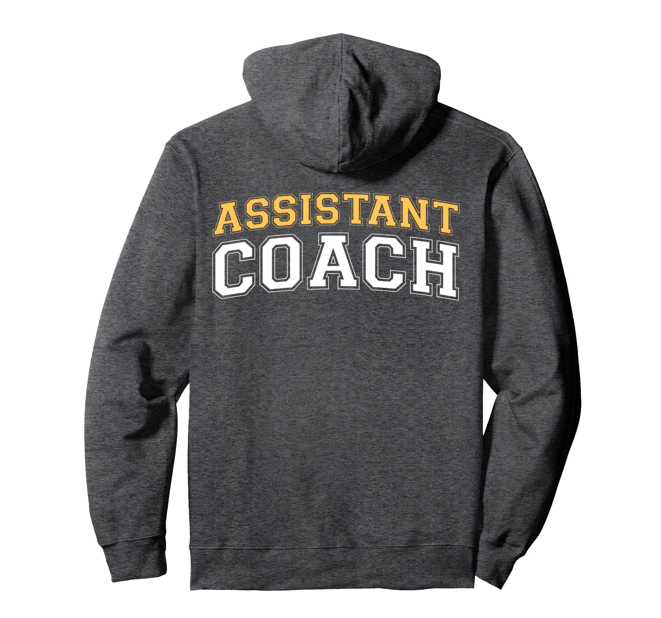 Assistant Coach Sports Trainer Back Hoodie - Unique Graphic Unisex - T-Shirt, Sweatshirt, Hoodie