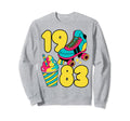 1983 Roller Skates Sweet Treats Summer Sweatshirt - Trendy Graphic Unisex - T-Shirt, Sweatshirt, Hoodie