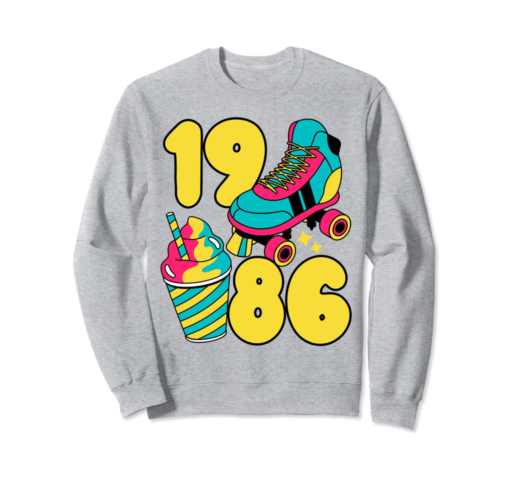 1986 Roller Skates Sweet Treats Sweatshirt - Graphic Print Men Women - T-Shirt, Sweatshirt, Hoodie