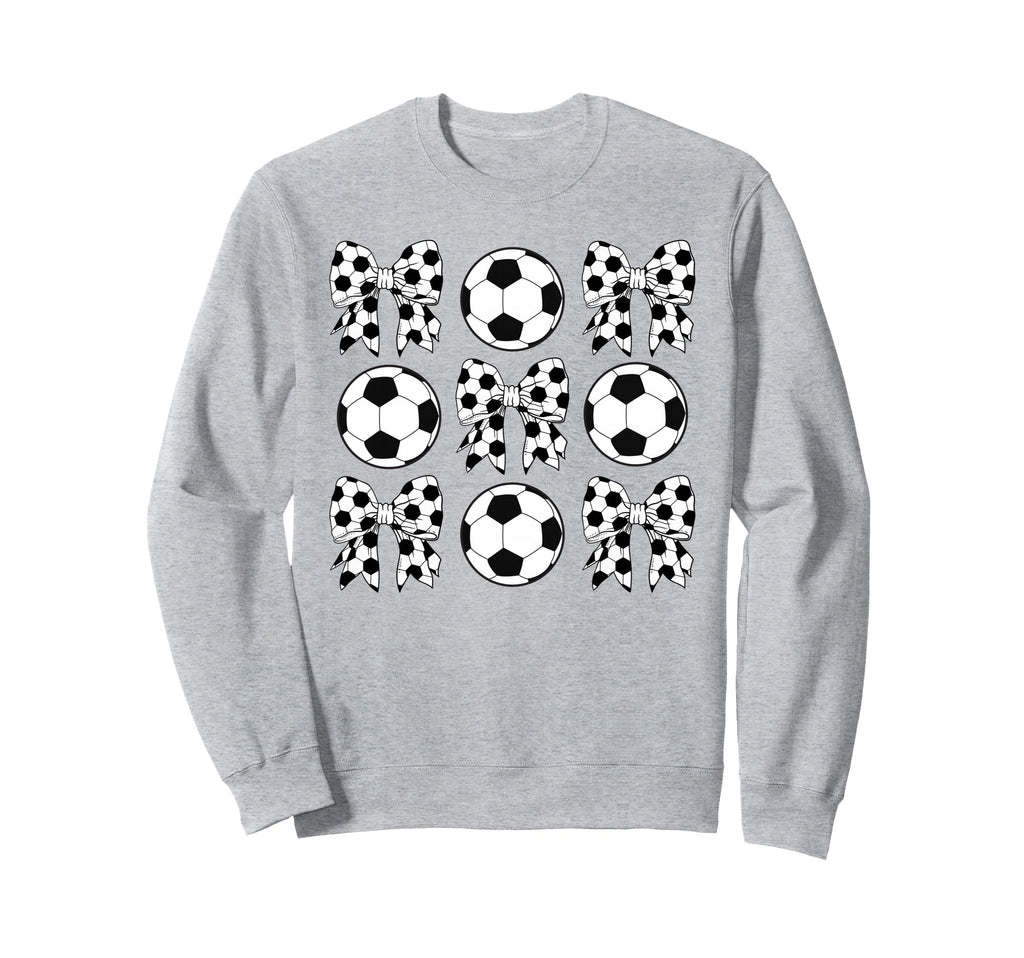 Soccer Coquette Bow Funny Sweatshirt - Fun Novelty Design for Adults - T-Shirt, Sweatshirt, Hoodie