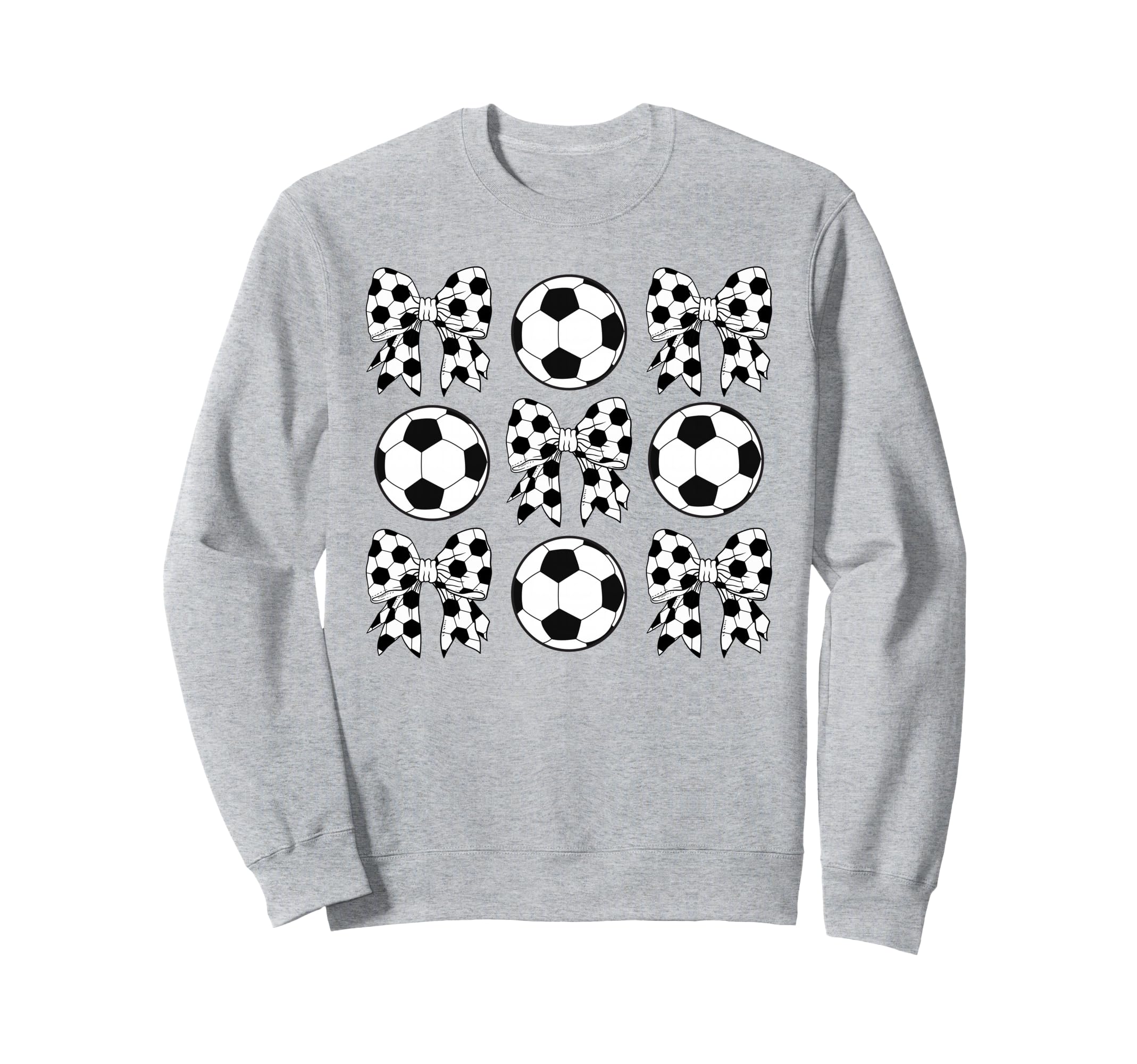 Soccer Coquette Bow Funny Sweatshirt - Fun Novelty Design for Adults - T-Shirt, Sweatshirt, Hoodie