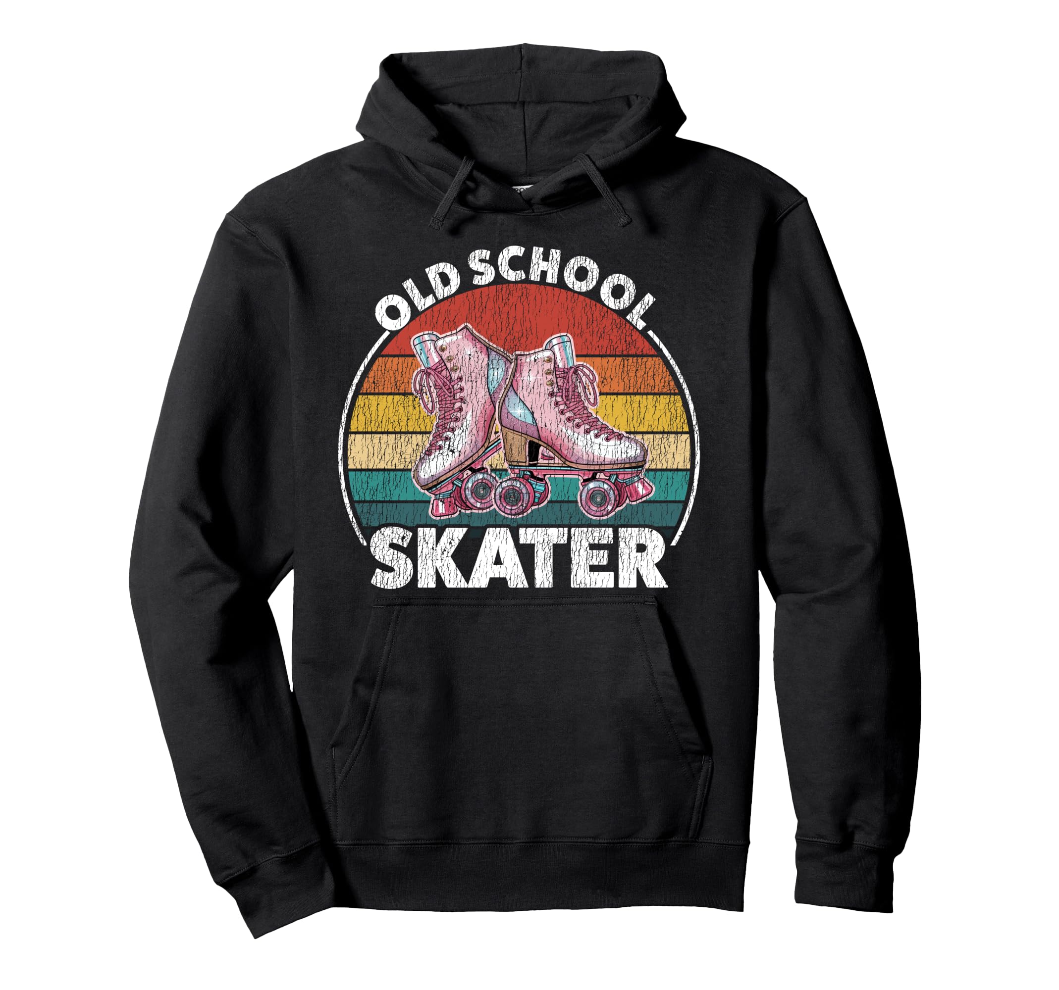 Roller Skating Skate 1970S Old Hoodie - Streetwear Style for Adults - T-Shirt, Sweatshirt, Hoodie