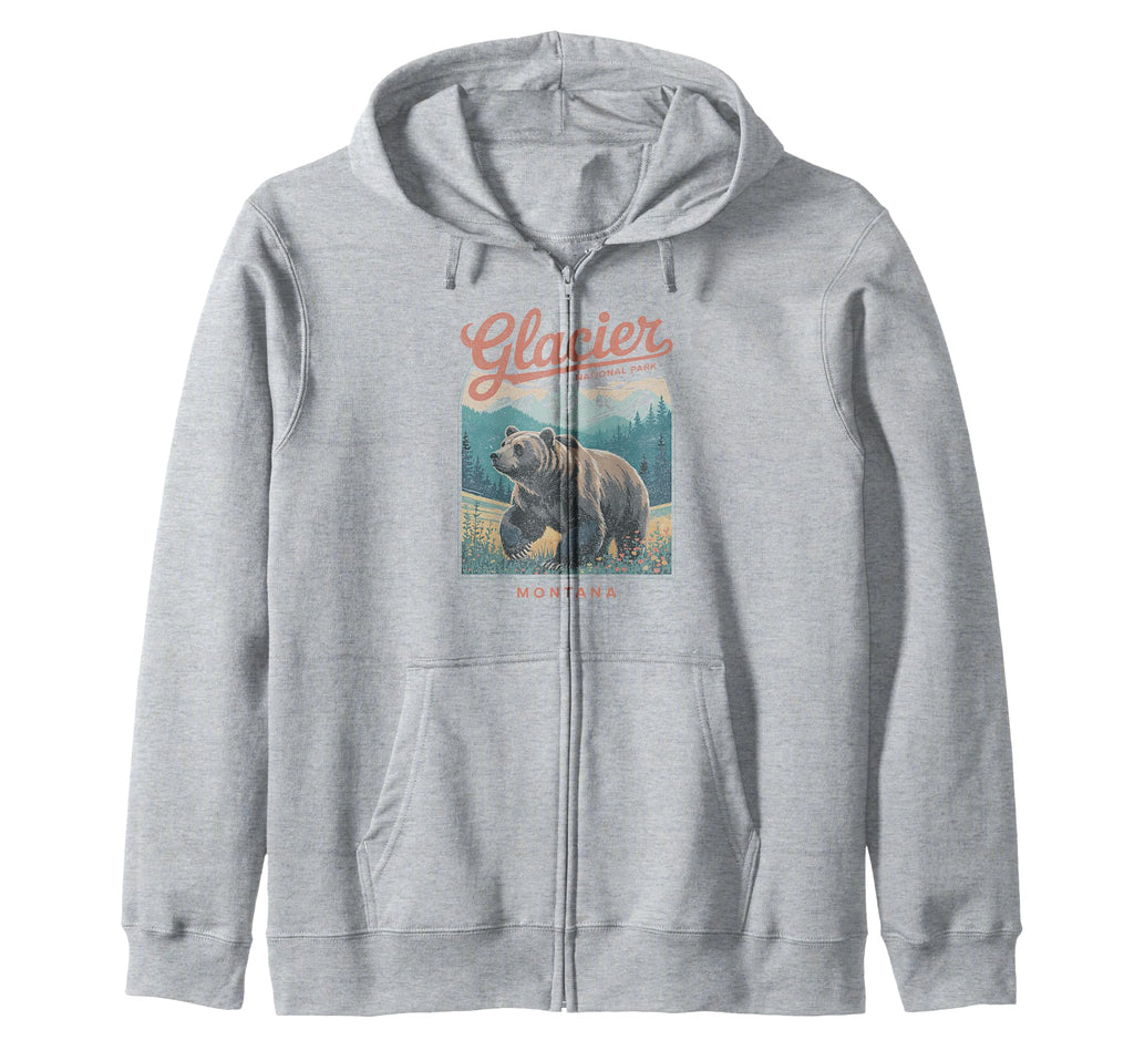 Glacier National Park Montana Usa Sweatshirt - Custom Art Print for Adults - T-Shirt, Sweatshirt, Hoodie