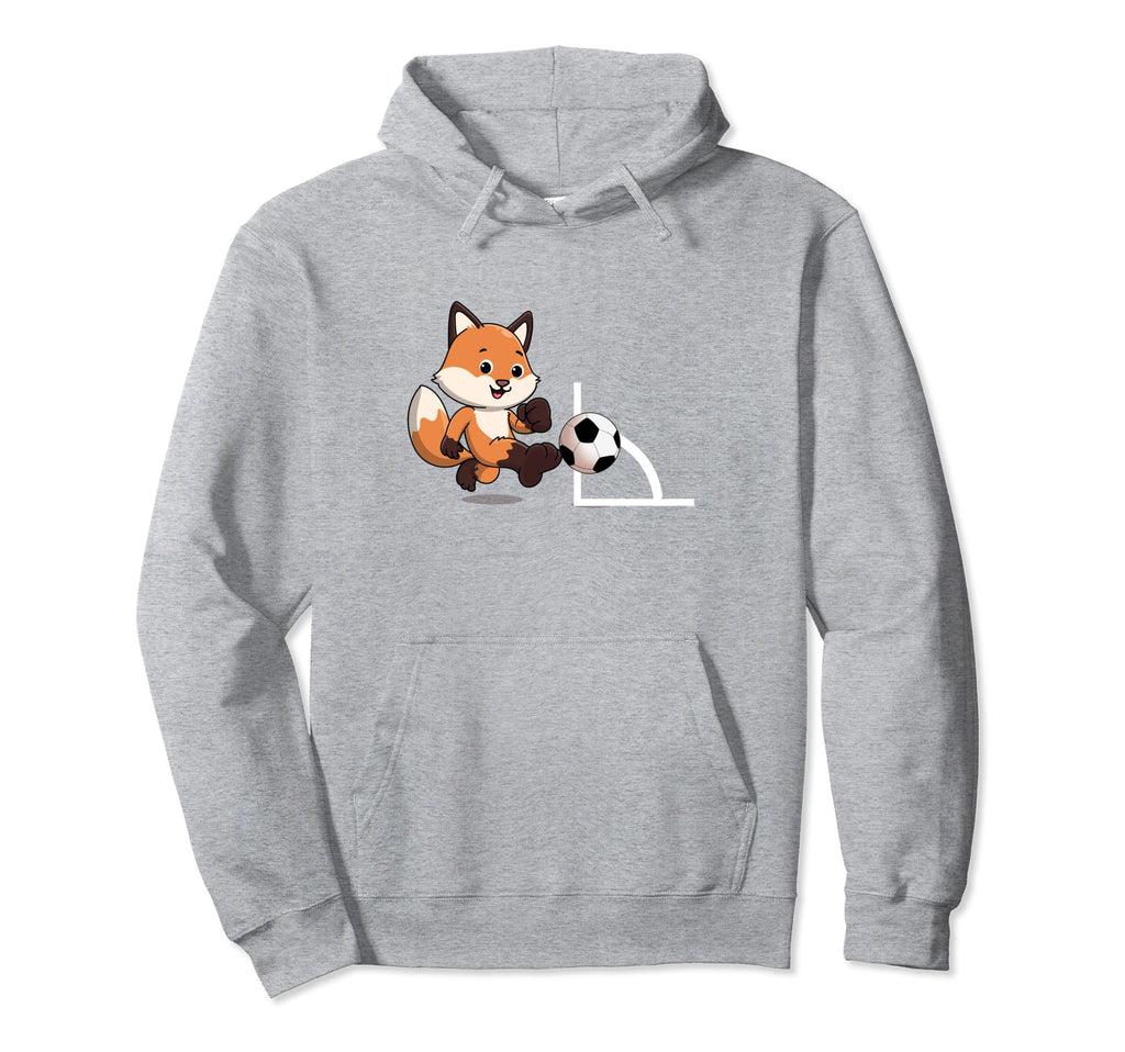 Funny Soccer Fox Player Offense Corner Hoodie - Custom Art Print Unisex - T-Shirt, Sweatshirt, Hoodie