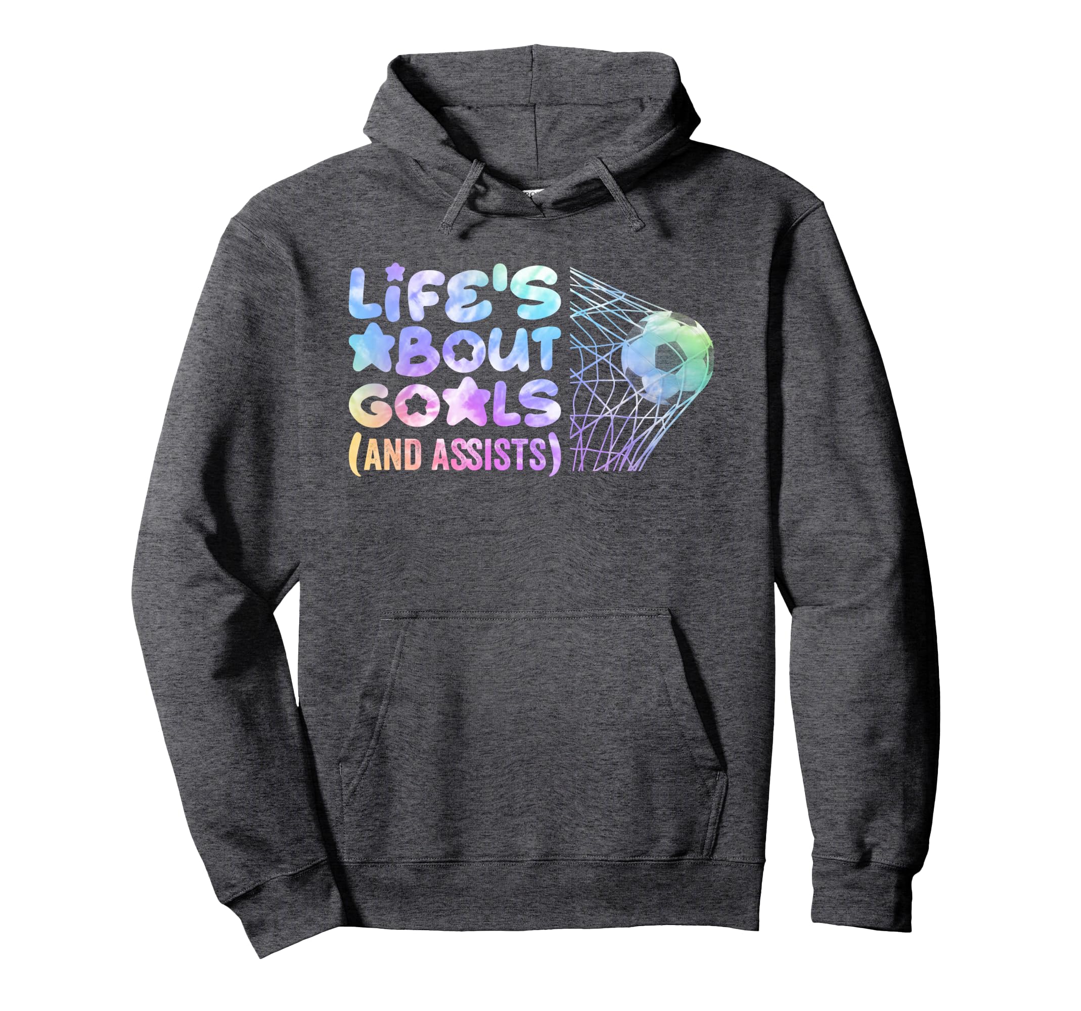 Soccer Life Is About Goals Assists Funny Hoodie - Graphic Print Unisex - T-Shirt, Sweatshirt, Hoodie