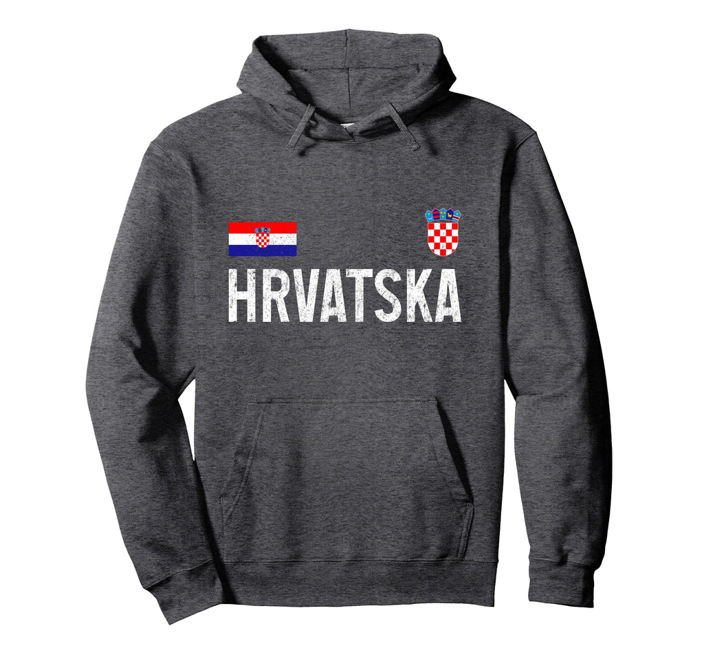 Hrvatska Croatia Pride Croatian Flag Hoodie - Fun Novelty Design for Adults - T-Shirt, Sweatshirt, Hoodie