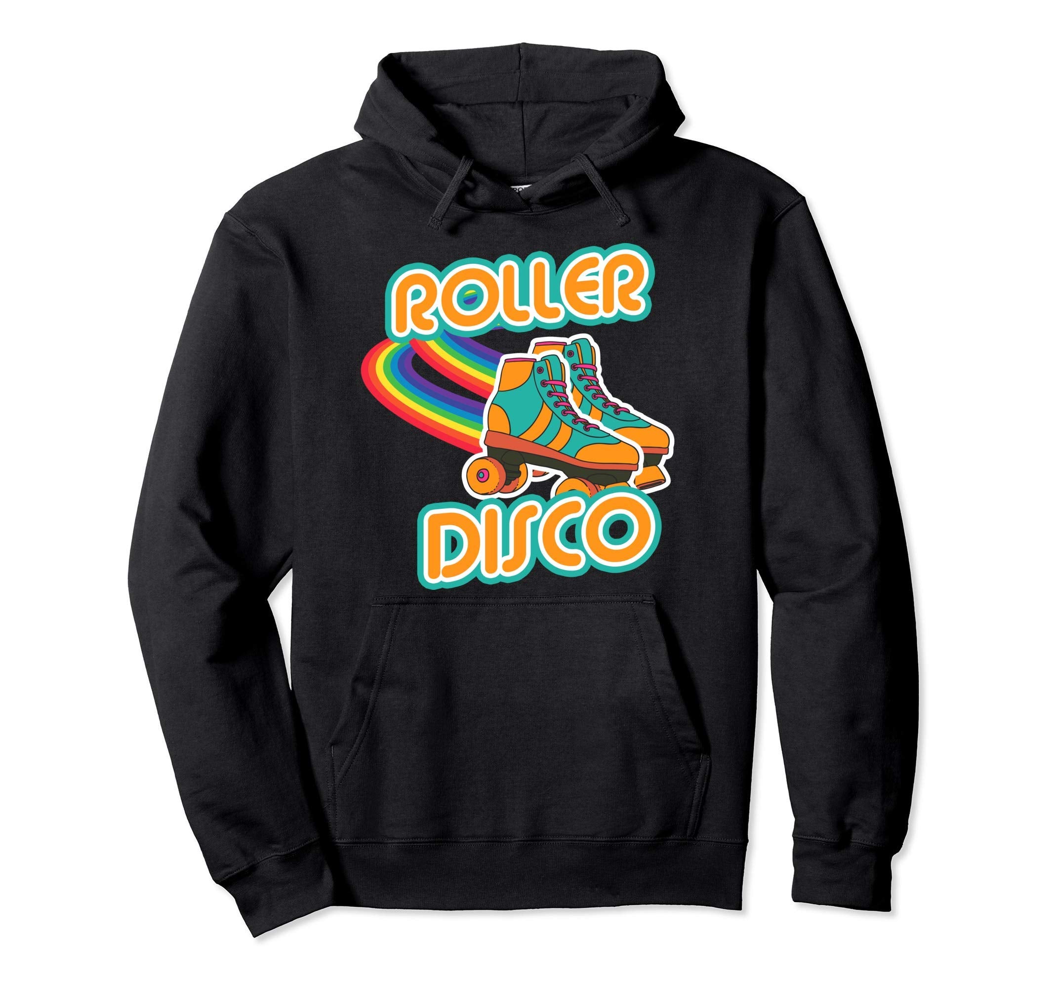 Funny Roller Skate 70 80 Disco Hoodie - Graphic Print Unisex - T-Shirt, Sweatshirt, Hoodie