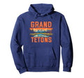 Grand Tetons National Park Art Hoodie - Unique Graphic for Adults - T-Shirt, Sweatshirt, Hoodie