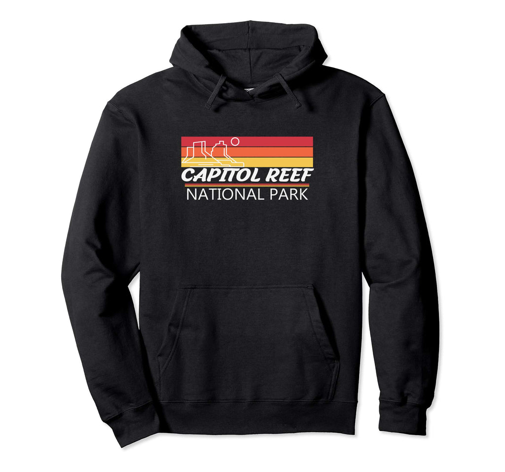 Striped Capitol Reef National Park Hoodie - Casual Everyday Wear for Adults - T-Shirt, Sweatshirt, Hoodie