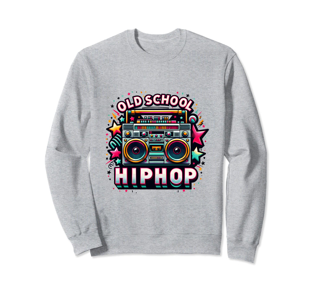 80S Boombox Old School Hip Hop Sweatshirt - Graphic Print Unisex - T-Shirt, Sweatshirt, Hoodie