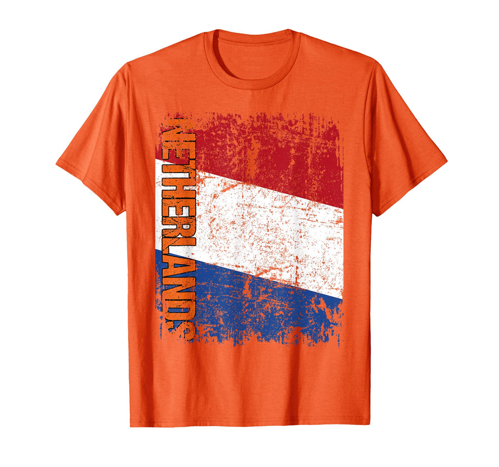 Netherlands Orange Big Flag T-Shirt - Streetwear Style for Adults - T-Shirt, Sweatshirt, Hoodie