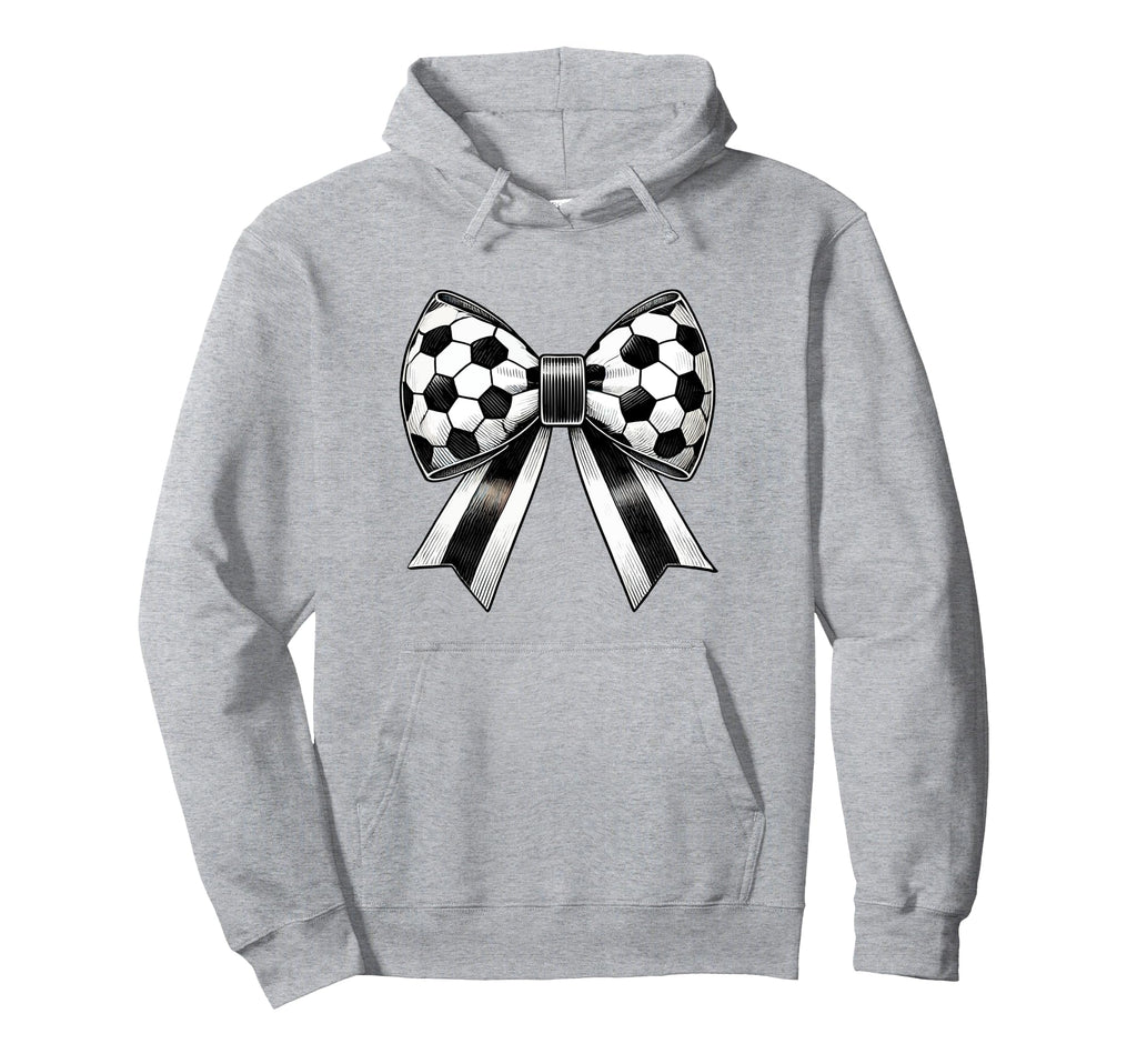 Coquette Soccer Bow Aesthetic Soccer Hoodie - Trendy Graphic for Adults - T-Shirt, Sweatshirt, Hoodie