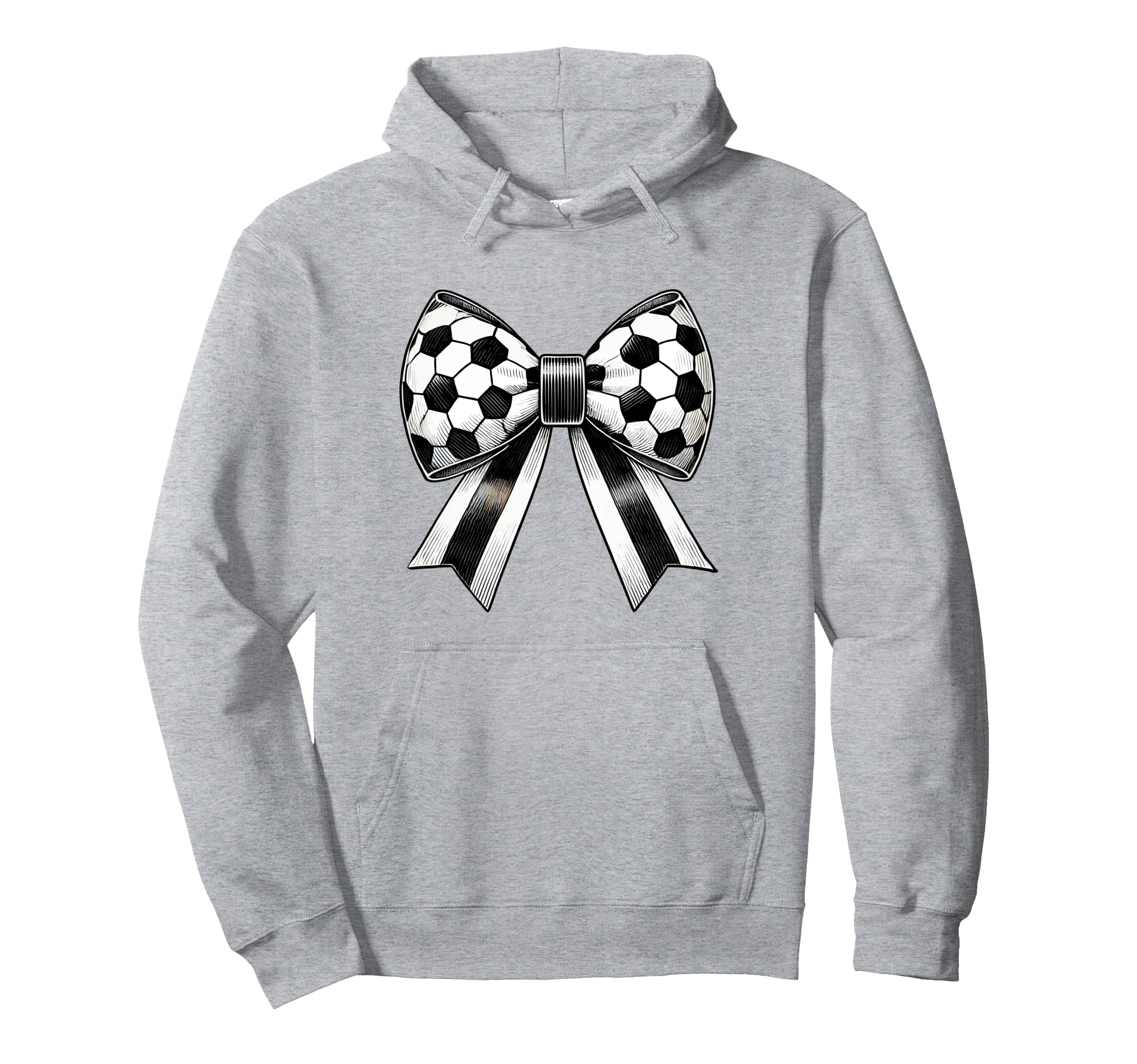 Coquette Soccer Bow Aesthetic Soccer Hoodie - Trendy Graphic for Adults - T-Shirt, Sweatshirt, Hoodie