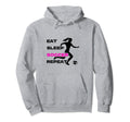Eat Sleep Soccer Repeat Soccer Hoodie - Minimalist Print Men Women - T-Shirt, Sweatshirt, Hoodie