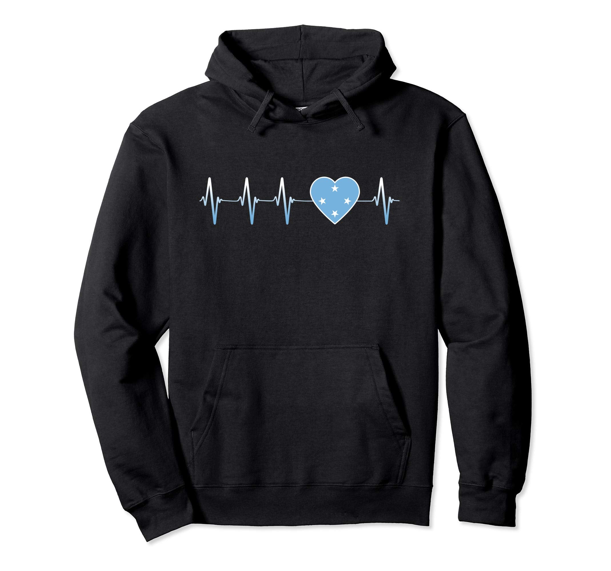 Micronesian Heartbeat I Love Hoodie - Fun Novelty Design for Adults - T-Shirt, Sweatshirt, Hoodie